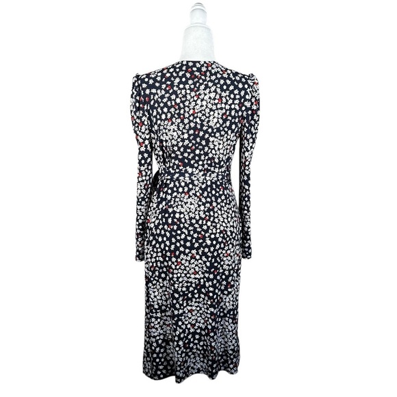 ANN TAYLOR Petite Floral Puff Sleeve Wrap Dress - Picture 5 of 13